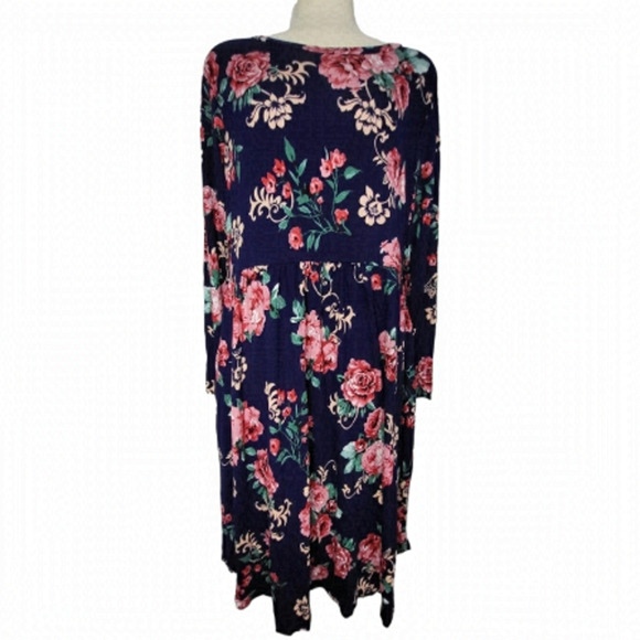 Women's Boutique Floral Cottagecore Long Sleeve Dress Size XL - Picture 4 of 9
